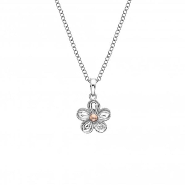 Hot Diamonds 18CT Rose Gold Plate and Silver Forget Me Not Pendant - MococoHot DiamondsDP7495055069041063Necklaces
