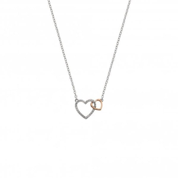 Hot Diamonds 18CT Rose Gold Plate and Silver Togetherness Open Heart Pendant - MococoHot DiamondsDP7325055069039350Necklaces