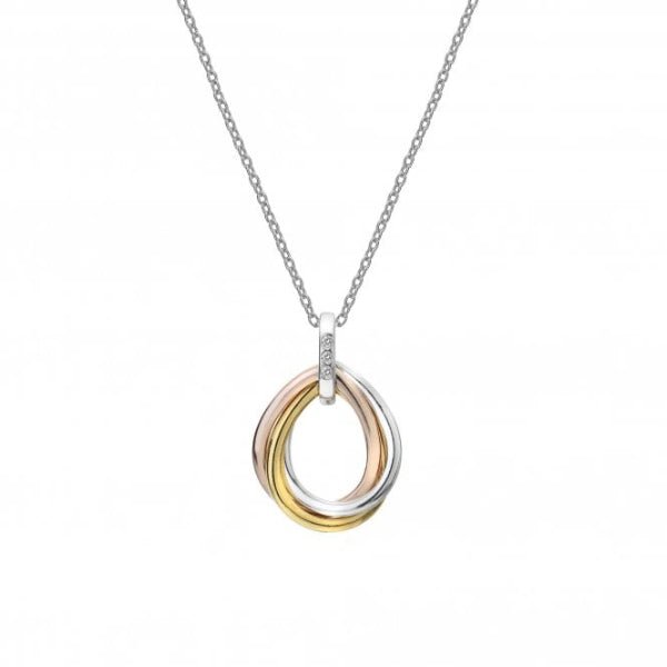 Hot Diamonds 18CT Rose Gold Plate and Silver Trio Teardrop Pendant - MococoHot DiamondsDP7805055069043555Necklaces