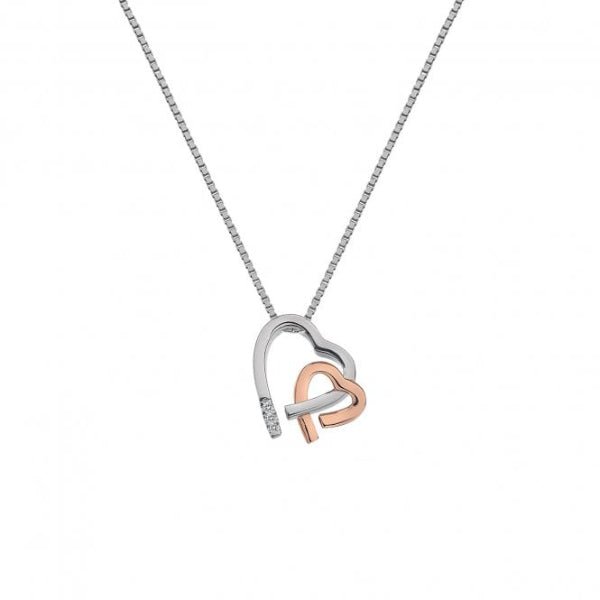 Hot Diamonds 18CT Rose Gold Plate and Silver Warm Heart Pendant - MococoHot DiamondsDP6605055069032221Necklaces