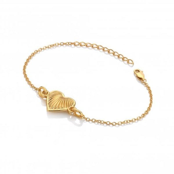 Hot Diamonds Gold Jac Jossa Essence Heart Bracelet - MococoHot DiamondsDL6945055069055619Bracelets