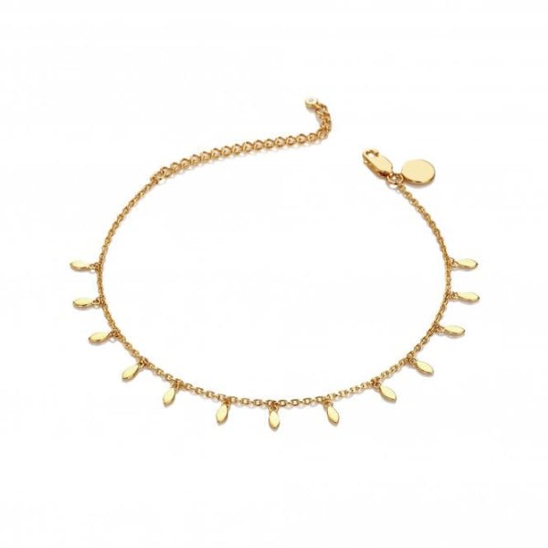 Hot Diamonds Gold Silver X TG Leaf Droplet Bracelet - YGP - MococoHot DiamondsDL6875055069055343Bracelets