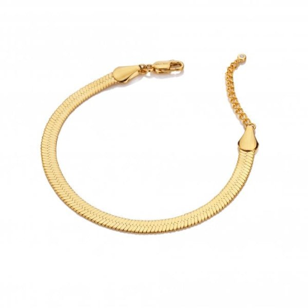 Hot Diamonds Gold Silver X TG Snake Chain Bracelet - YGP - MococoHot DiamondsDL6865055069055336Bracelets