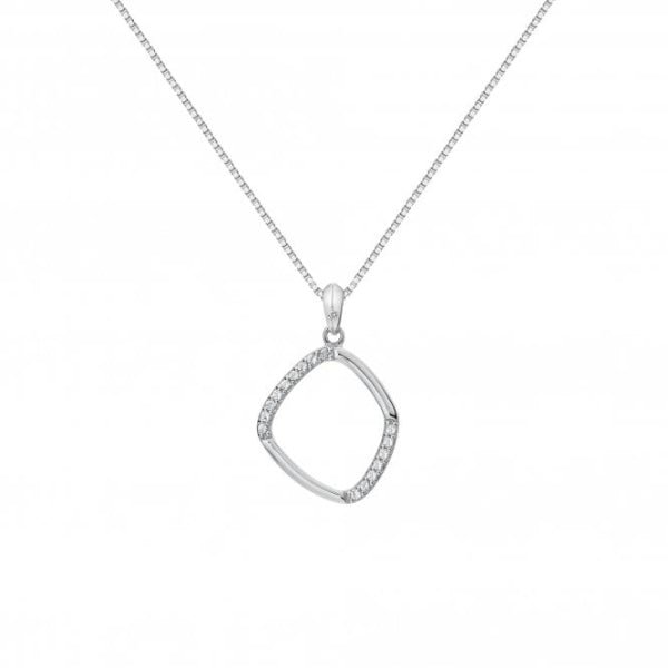 Hot Diamonds Silver Behold White Topaz Pendant - Large - MococoHot DiamondsDP7815055069043586Necklaces