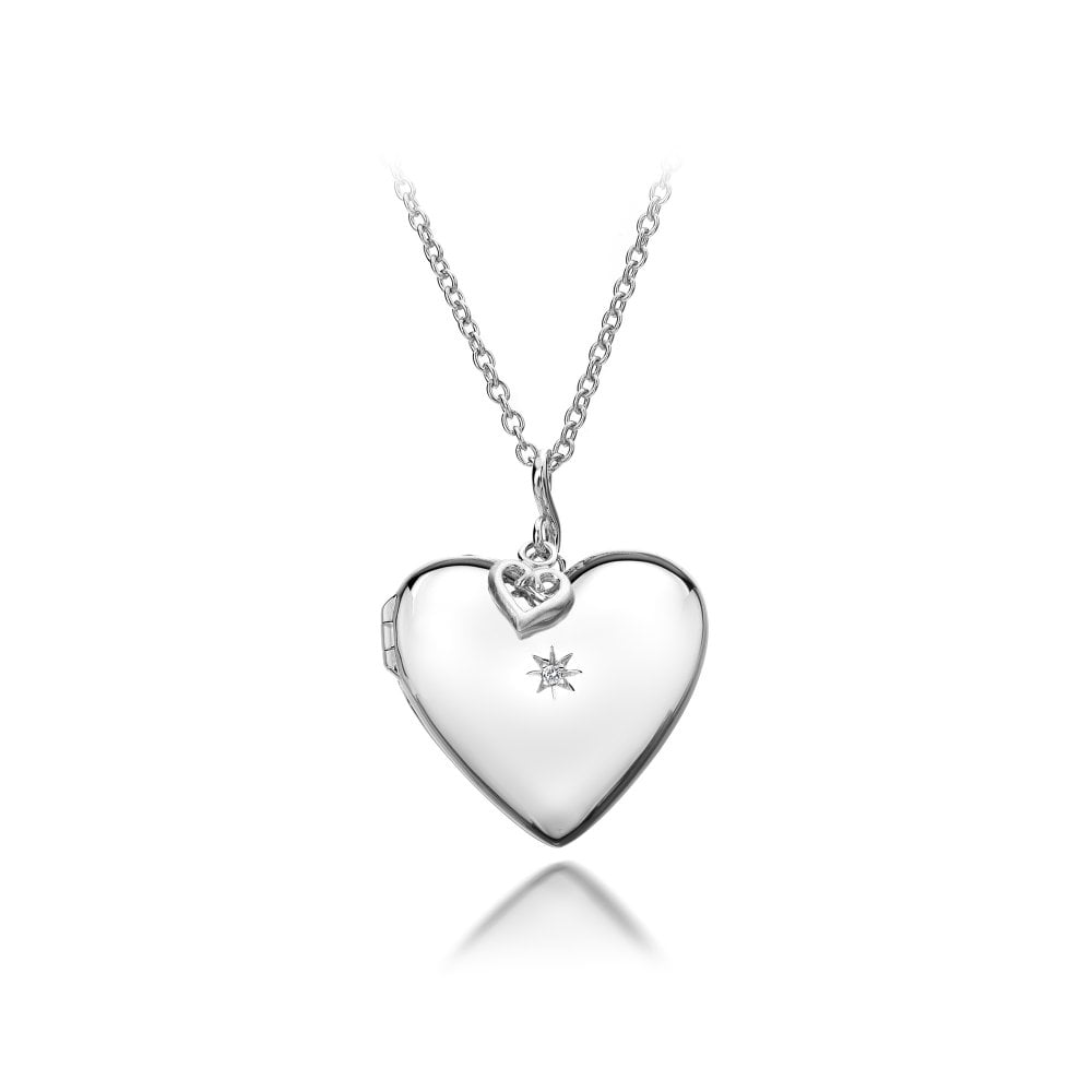 Hot Diamonds Silver Confident Heart Locket Necklace - MococoHot DiamondsDP132Necklaces