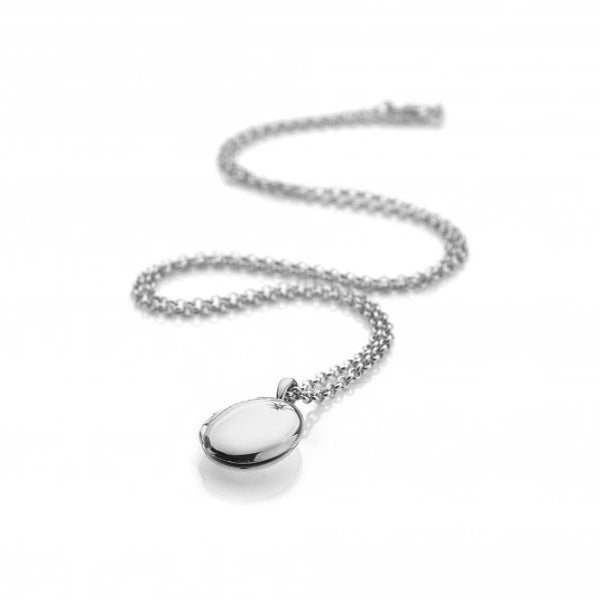 Hot Diamonds Silver Confident Oval Locket Pendant - MococoHot DiamondsDP4935055069008707Necklaces