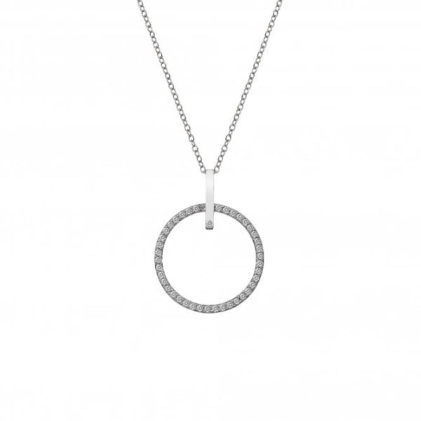Hot Diamonds Silver Constant Circle Pendant - 25 mm - MococoHot DiamondsDP7185055069036908Necklaces