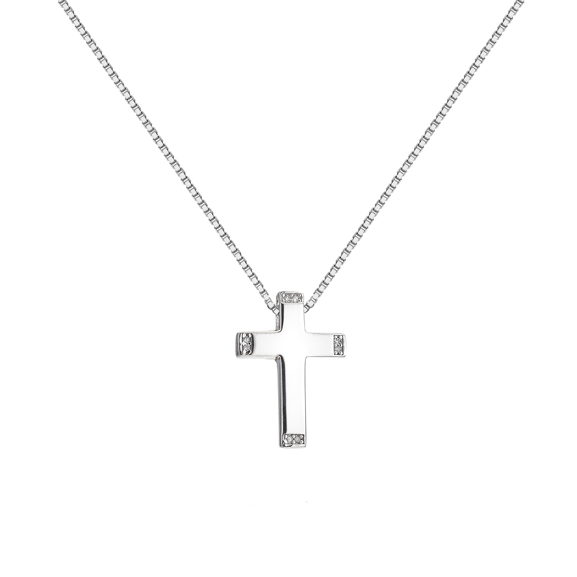 Hot Diamonds Silver Cross Pendant Necklace – Mococo