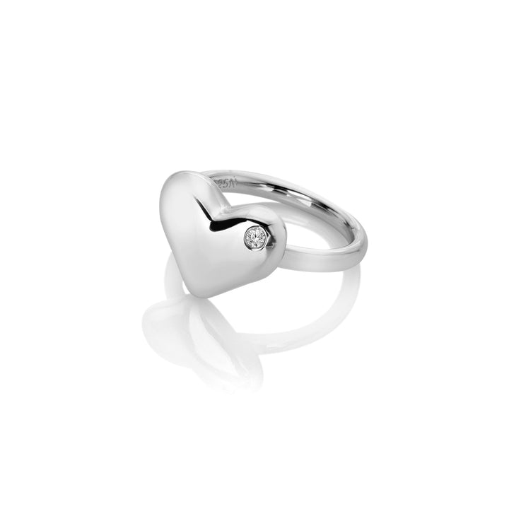 Hot Diamonds Silver Desire Statement Heart Ring - MococoHot DiamondsDR275/KRings