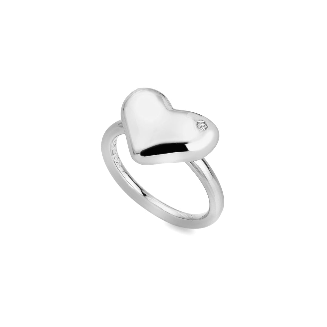 Hot Diamonds Silver Desire Statement Heart Ring - MococoHot DiamondsDR275/KRings