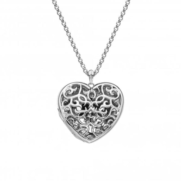 Hot Diamonds Silver Embracing Heart Locket - Large - MococoHot DiamondsDP6695055069034690Necklaces