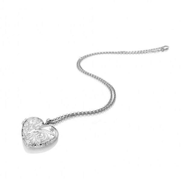 Hot Diamonds Silver Engraved Heart Locket - MococoHot DiamondsDP7725055069042879Necklaces