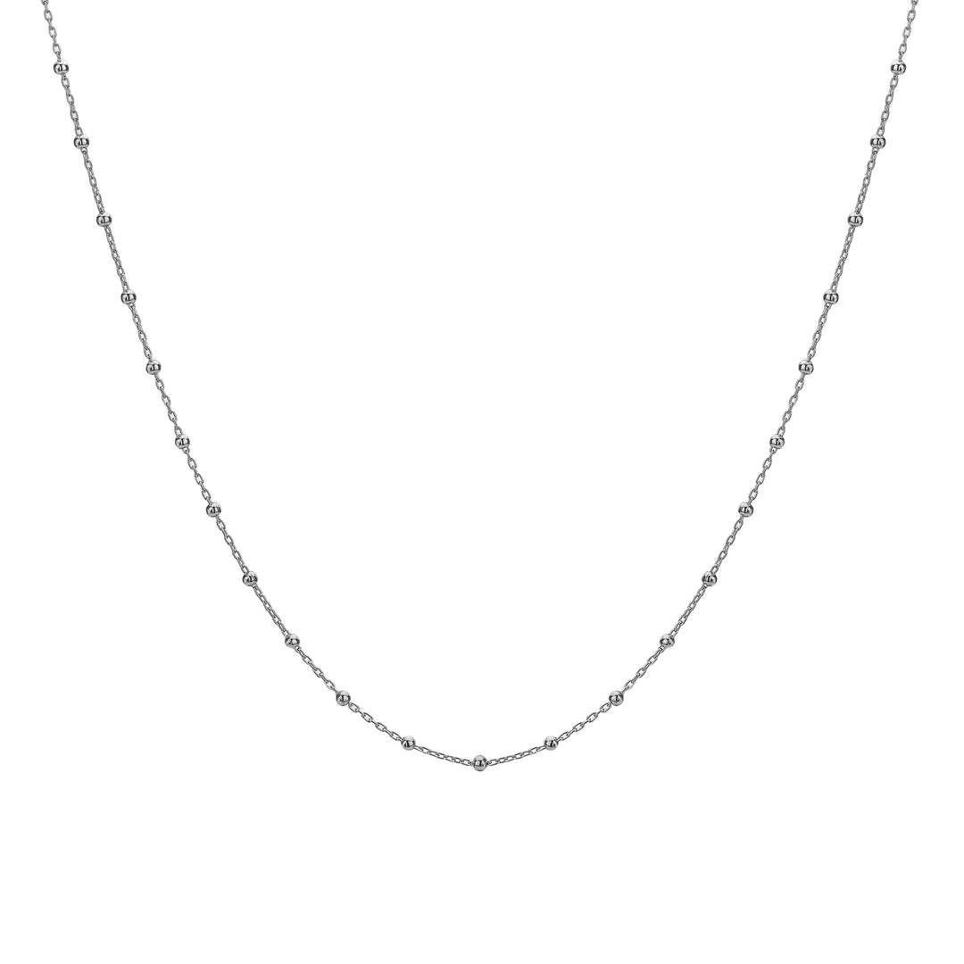Hot Diamonds Silver Intermittent Bead Cable Chain Choker - MococoHot DiamondsCH1235055069052243Necklaces