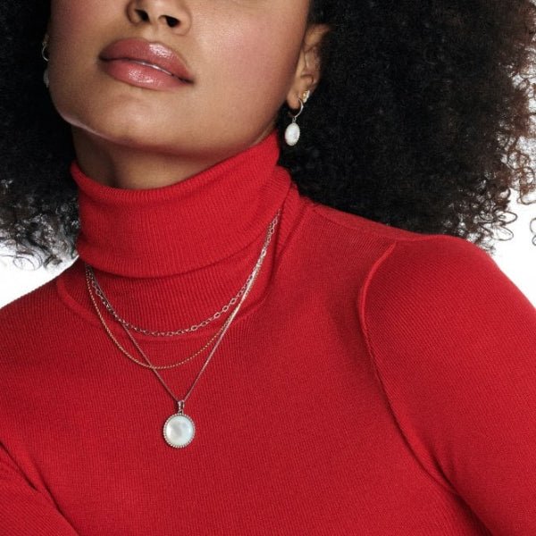 Hot Diamonds Silver Mother of Pearl Circle Pendant - MococoHot DiamondsDP9225055069050652Necklaces