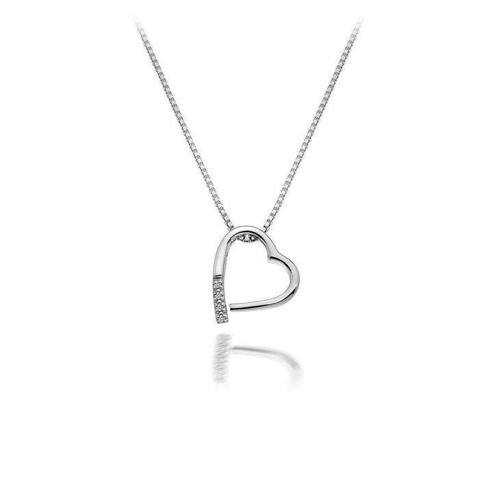 Hot Diamonds Silver Romantic Heart Necklace - MococoHot DiamondsDP100Necklaces