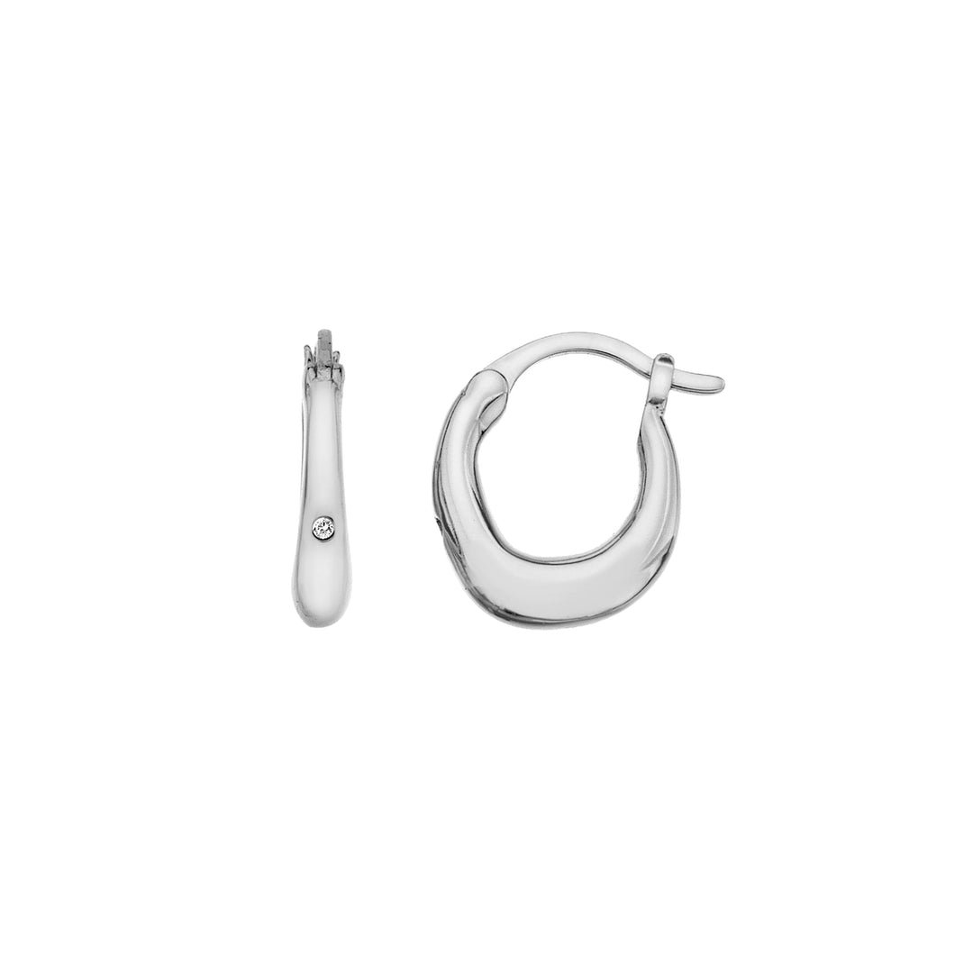 Hot Diamonds Silver Soul Hoop Earrings - MococoHot DiamondsDE693Earrings