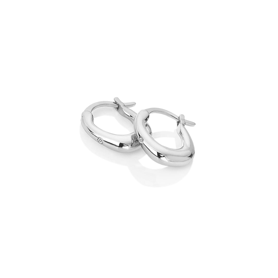 Hot Diamonds Silver Soul Hoop Earrings - MococoHot DiamondsDE693Earrings
