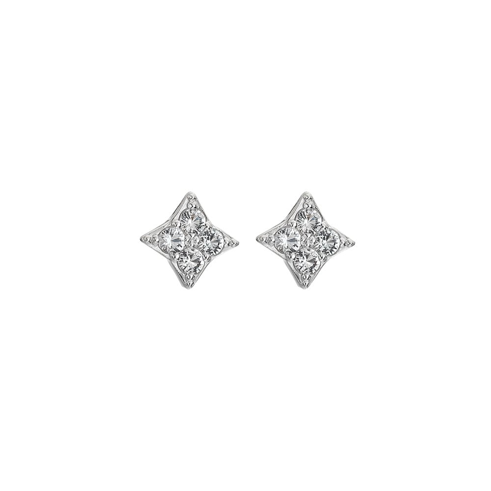 Hot Diamonds Silver Squared Triangle Earrings - MococoHot DiamondsDE747Earrings
