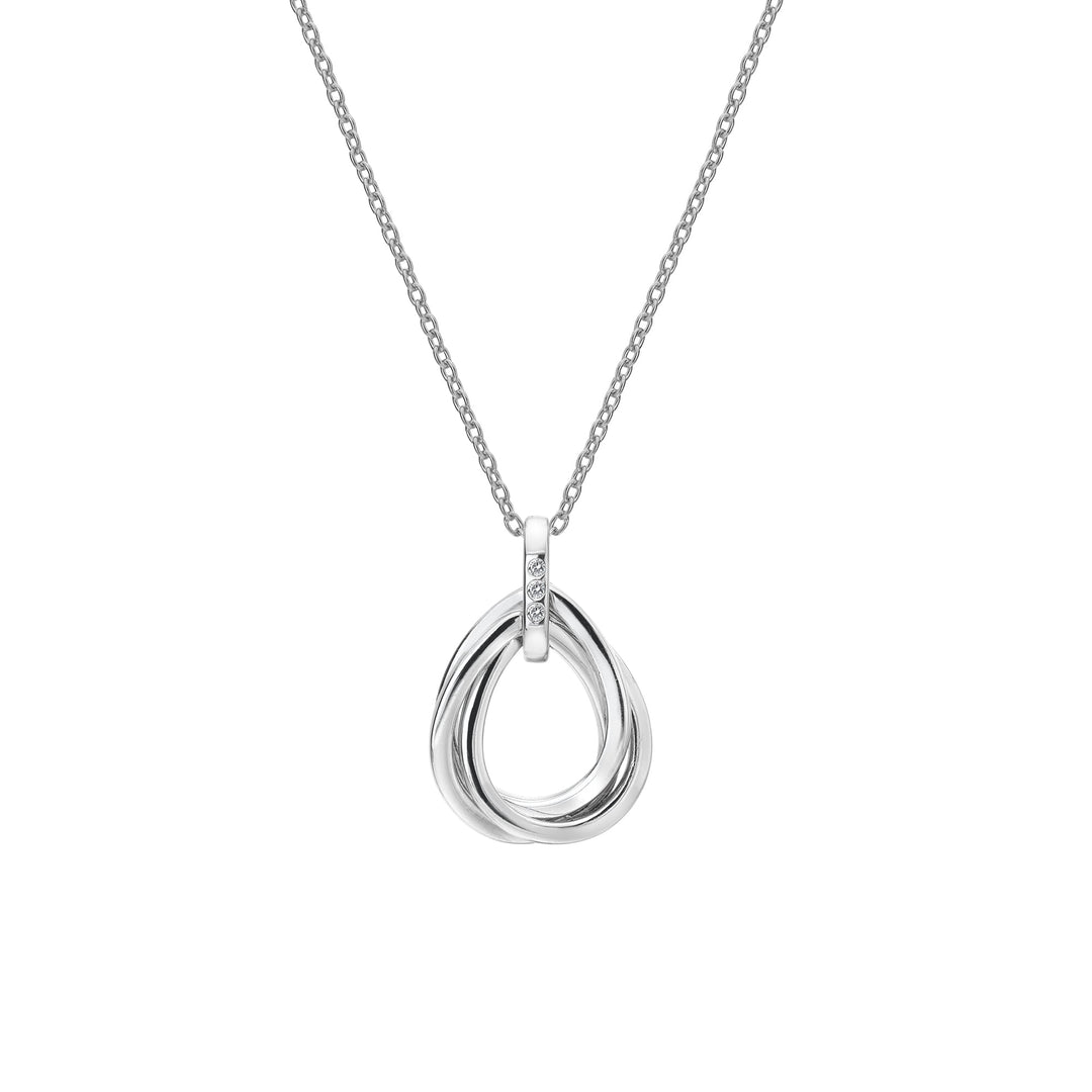 Hot Diamonds Silver Trio Teardrop Pendant Necklace - MococoHot DiamondsDP7795055069043548Necklaces