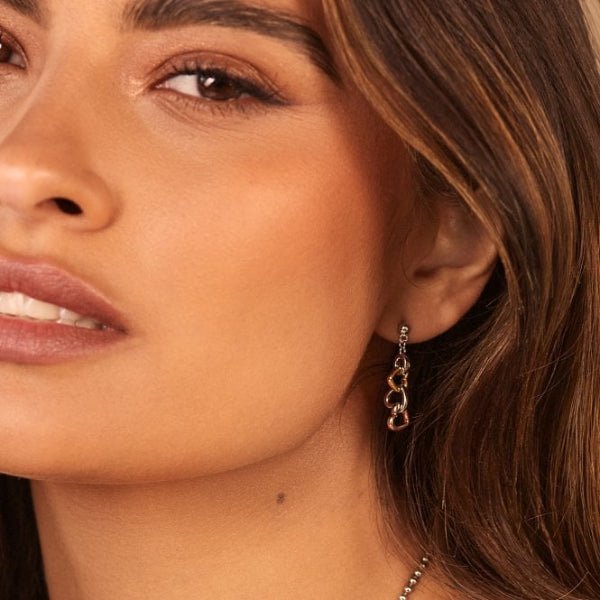 Hot Diamonds Silver Trio Triple Heart Earrings - Gold Plated - MococoHot DiamondsDE7035055069047867Earrings