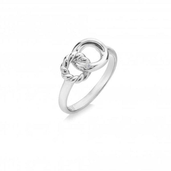 Hot Diamonds Silver Willow Rope Ring - MococoHot DiamondsDR289/K5055069055824Rings