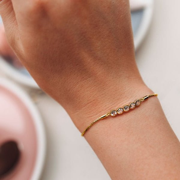 Hot Diamonds x Gemstones Gold Silver Tender Bracelet - MococoHot DiamondsDL6995055069057019Bracelets