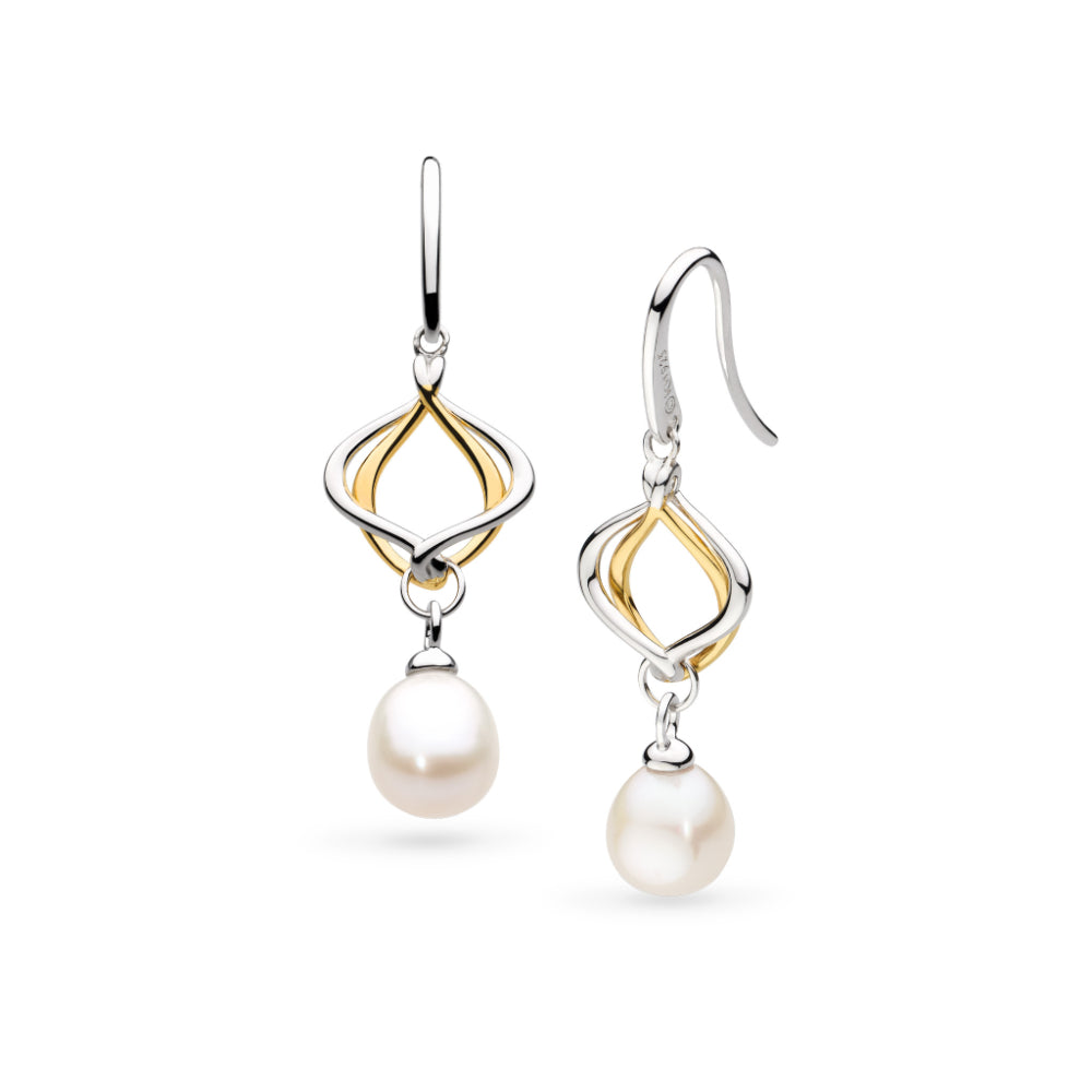 Kit Heath Alicia Golden Pearl Drop Earrings image