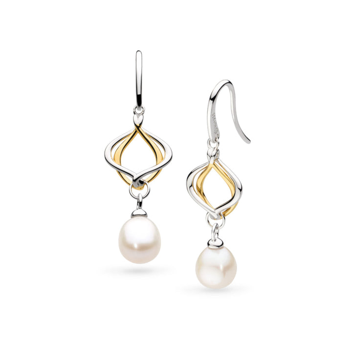 Kit Heath Alicia Golden Pearl Drop Earrings image