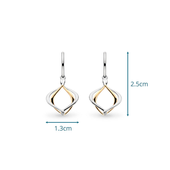 Kit Heath Alicia Golden Petite Drop Earrings image 4