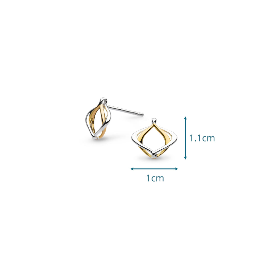 Kit Heath Alicia Golden Petite Stud Earrings image 3