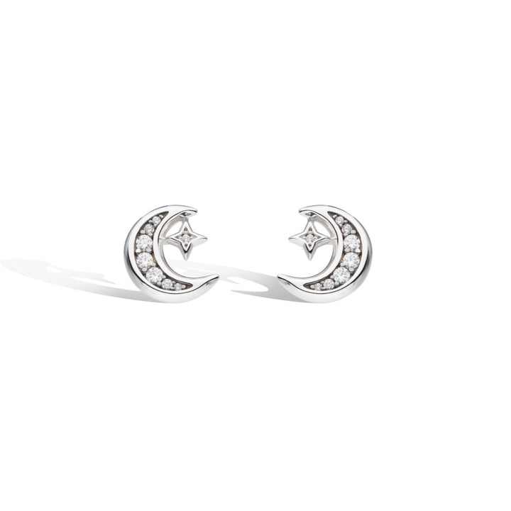 Kit Heath Celeste Small Crescent Moon Stud Earrings image