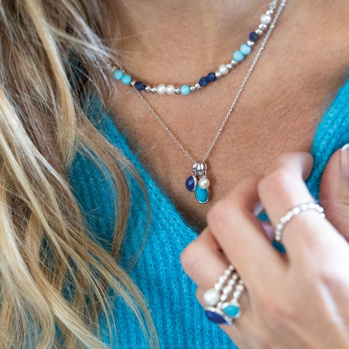 Kit Heath Coast Pebble Azure Grande Gemstone Ring - MococoKit Heath10173LP/KRings