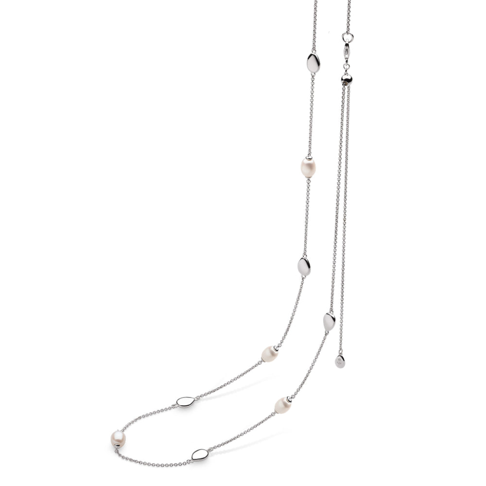 Kit Heath Coast Pebble Pearl Station Toggle Necklace image