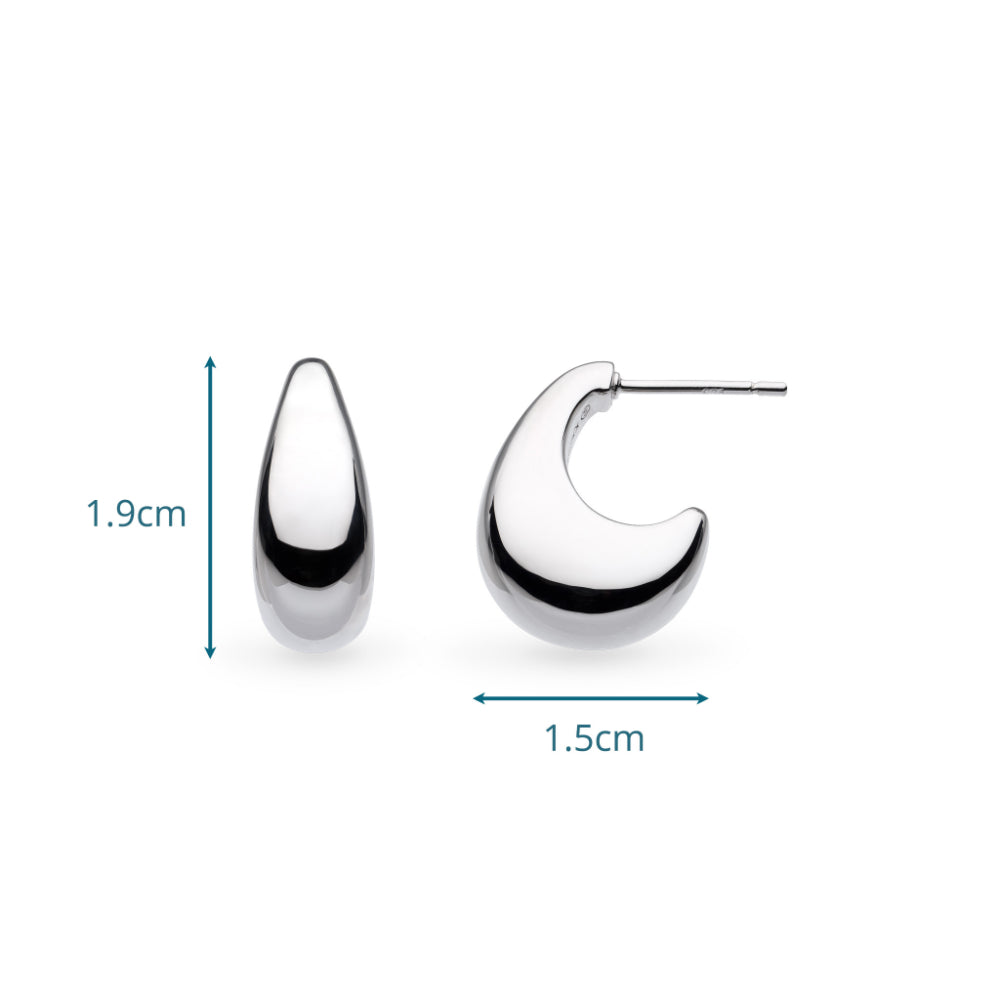 Kit Heath Coast Pebble Smooth Grande Hoop Earrings image 5
