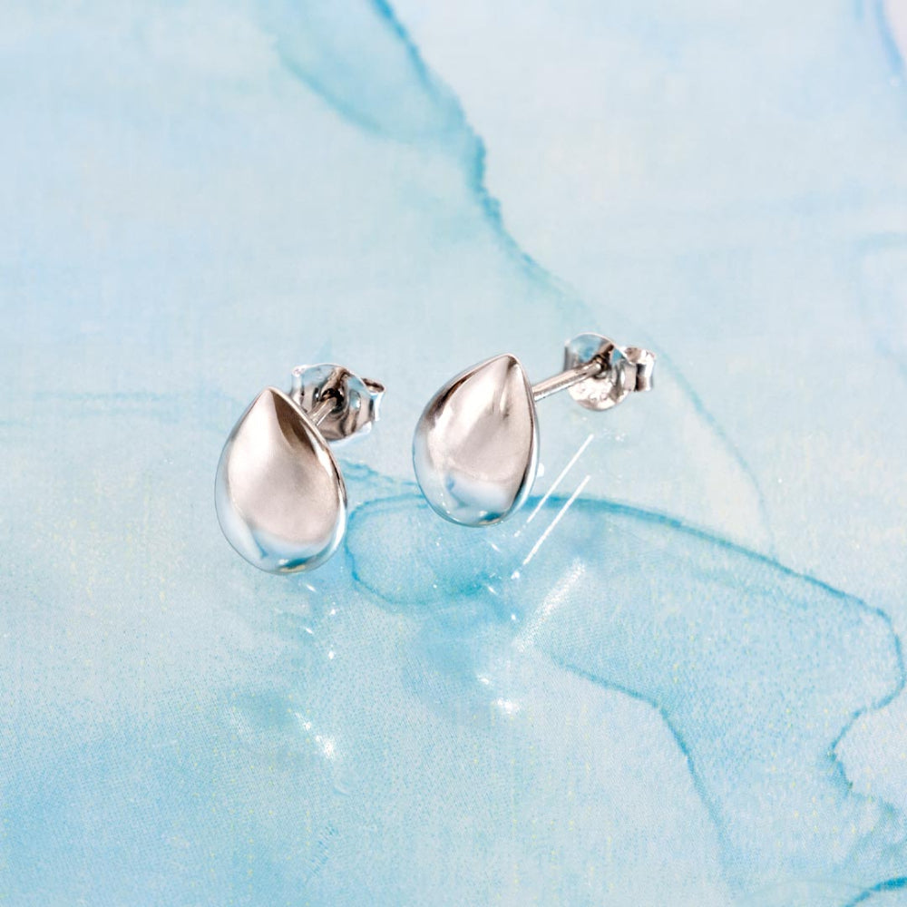 Kit Heath Coast Pebble Smooth Stud Earrings image 3