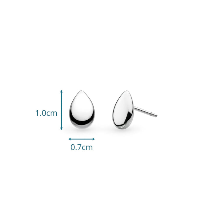 Kit Heath Coast Pebble Smooth Stud Earrings image 4