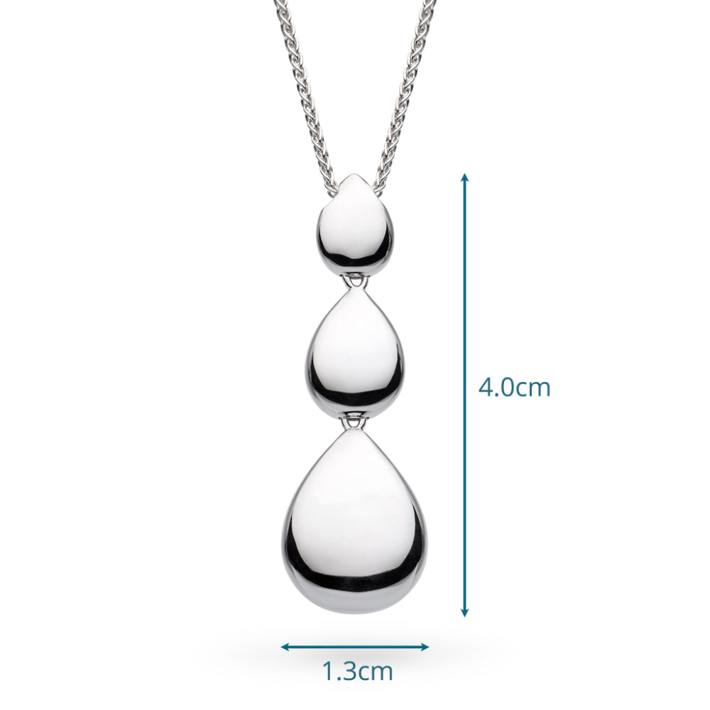 Kit Heath Coast Pebble Smooth Triple Grande Toggle Necklace image 4