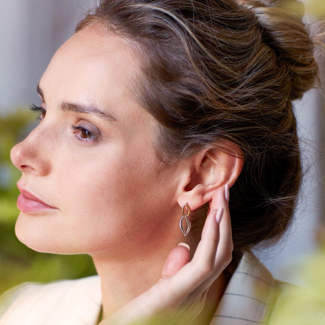 Kit Heath Golden Enwtine Twine Duo Stud Earrings - MococoKit Heath61142GRP5038159165443Earrings