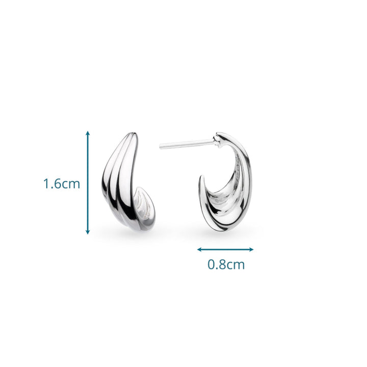 Kit Heath Oceane Shell Wave Hoop Earrings image 2