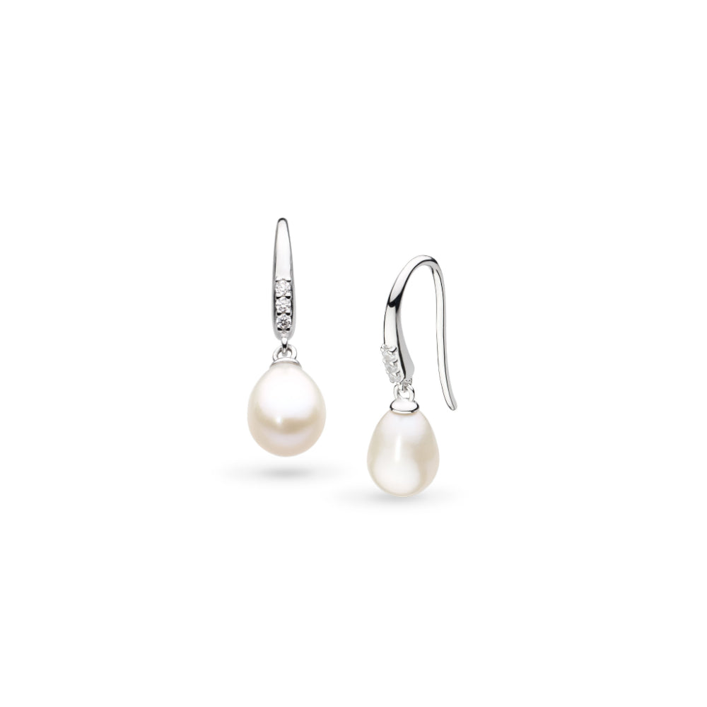 Kit Heath Revival Classic Pearl Glitz CZ Drop Earrings image