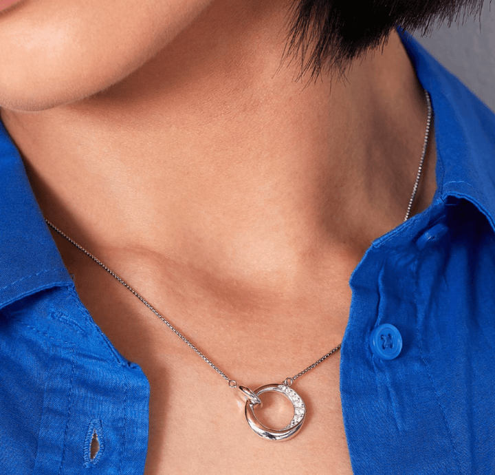 Kit Heath Silver Bevel Cirque Link Pavé Necklace - MococoKit Heath9153CZ5038159165344Necklaces