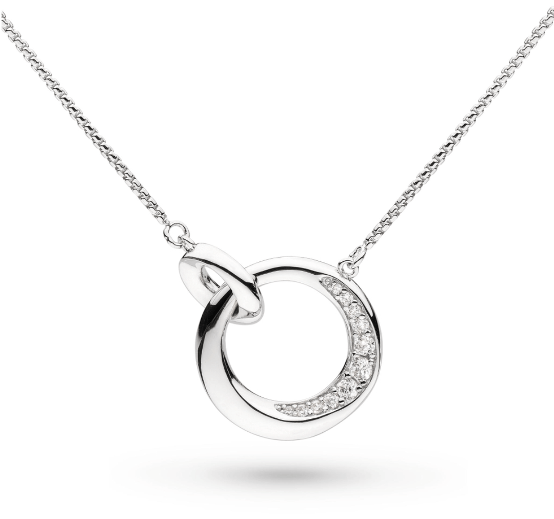 Kit Heath Silver Bevel Cirque Link Pavé Necklace - MococoKit Heath9153CZ5038159165344Necklaces