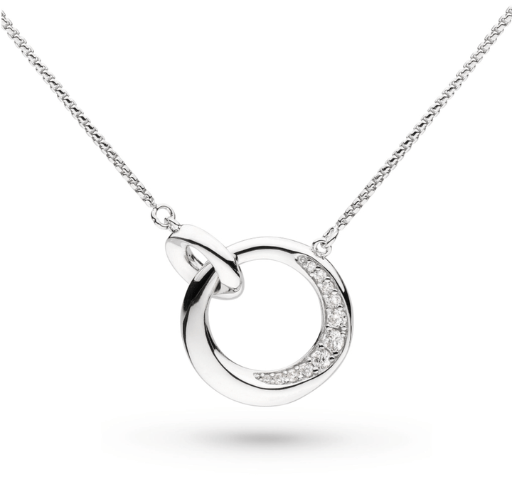 Kit Heath Silver Bevel Cirque Link Pavé Necklace - MococoKit Heath9153CZ5038159165344Necklaces