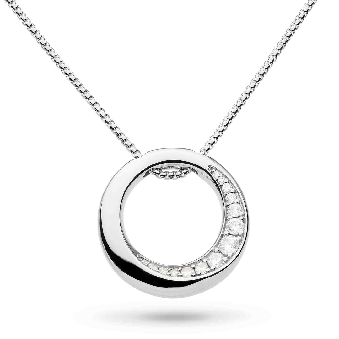Kit Heath Silver Bevel Cirque Pave Necklace - MococoKit Heath9152CZ5038159159596Necklaces