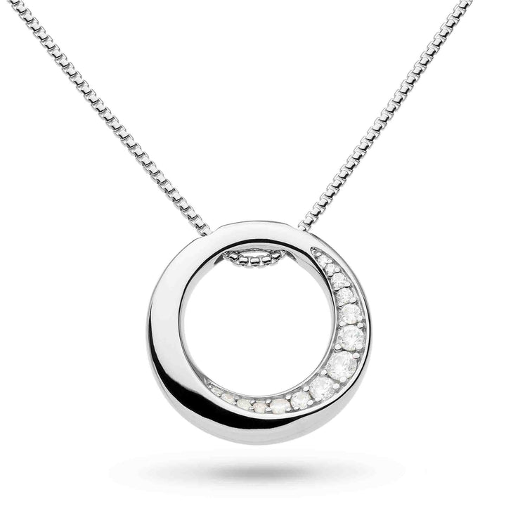 Kit Heath Silver Bevel Cirque Pave Necklace - MococoKit Heath9152CZ5038159159596Necklaces