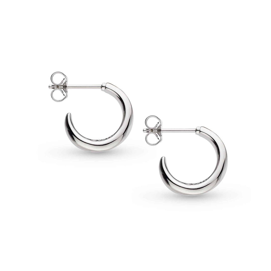 Kit Heath Silver Bevel Cirque Semi Hoop Earrings - MococoKit Heath6171RP5038159163395Earrings