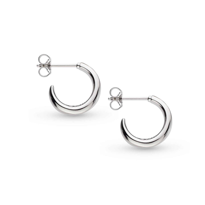 Kit Heath Silver Bevel Cirque Semi Hoop Earrings - MococoKit Heath6171RP5038159163395Earrings