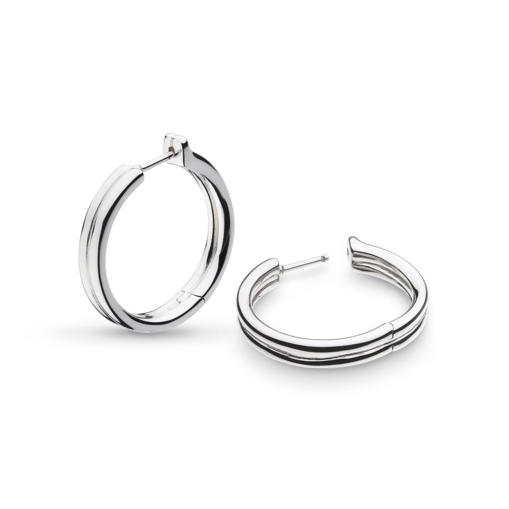Kit Heath Silver Bevel Unity Hinged Hoop Earrings - MococoKit Heath61175RP5038159167829Earrings