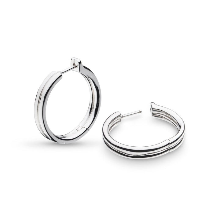 Kit Heath Silver Bevel Unity Hinged Hoop Earrings - MococoKit Heath61175RP5038159167829Earrings