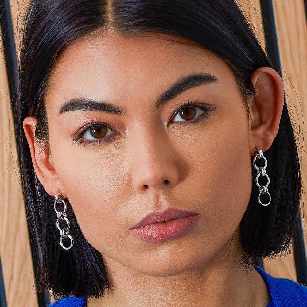 Kit Heath Silver Bevel Unity Trio Stud Earrings - MococoKit Heath61173RP5038159167836Earrings